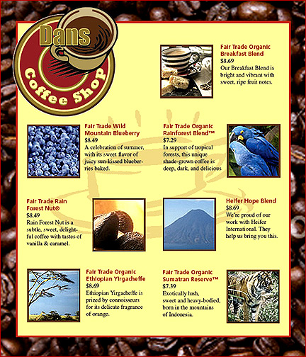 coffe catalog